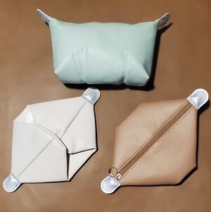 Dumpling Shape Makeup Bags 3Pc